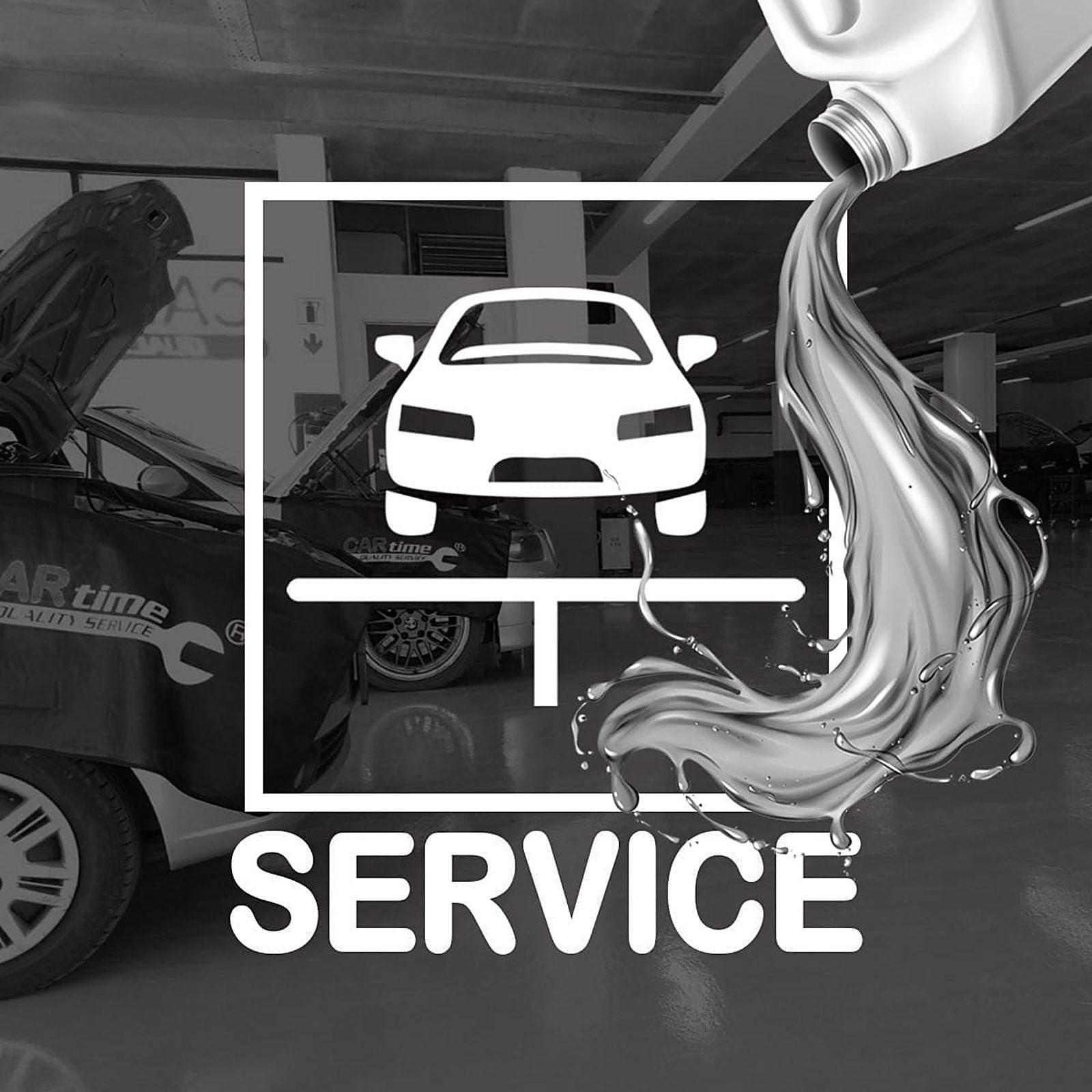 CARtime branded image from the CARtime car service centre network